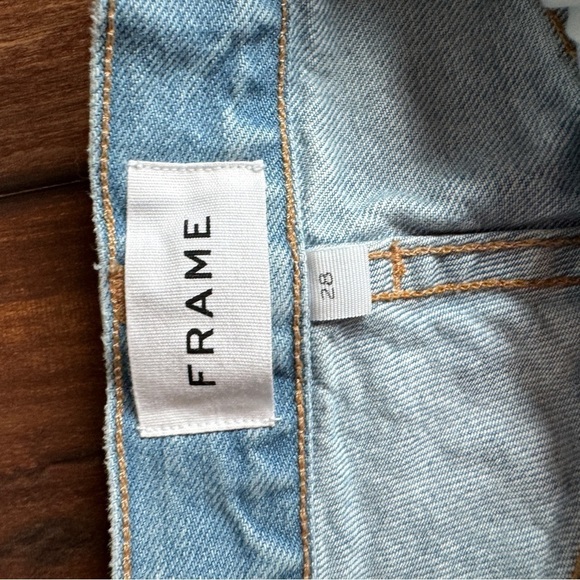 Frame Size 28 Le Pixie High Rise Baggy Pkt Genoa Jean In Genoa NWT - Picture 7 of 8